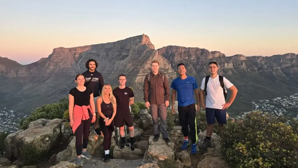 Lekker Hike guided group hiking Cape Town — guided hike on Lion's Head